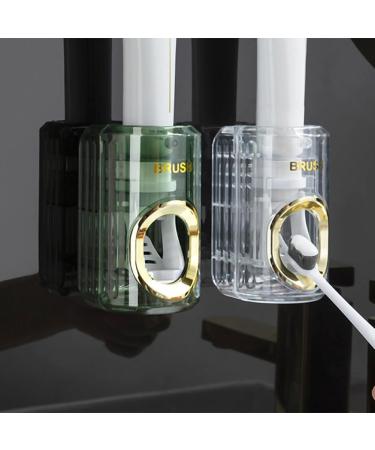 Firstrays Light Toothpaste Squeezer Automatic Toothpaste Squeezer Accurate Toothpaste Squeezing Tool Household Non-Punching C Transparent-green - Buy Online on GoSupps.com