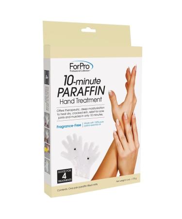 ForPro 10-Minute Paraffin Hand Treatment, Spa and Home Treatment Gloves, Fragrance Free, One-Pair