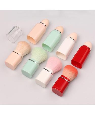 PATKAW Retractable Makeup Brush 2 in 1 Portable Blush Powder Brush Loose Powder Brush Makeup Sponge Foundation Blending Bristle for Cosmetics Supply - Buy Online on GoSupps.com