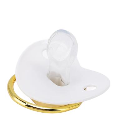 Baby Pacifier 6-18 Months with Chain Clip - Bling I Love You Pattern for Infants - White M | International Shipping Available - Buy Online on GoSupps.com