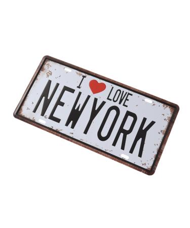 Cabilock Iron Sign Painting Decorative Bar Metal Vintage Signs Love Sign for Car Coffee Home Painting Simple York Iron