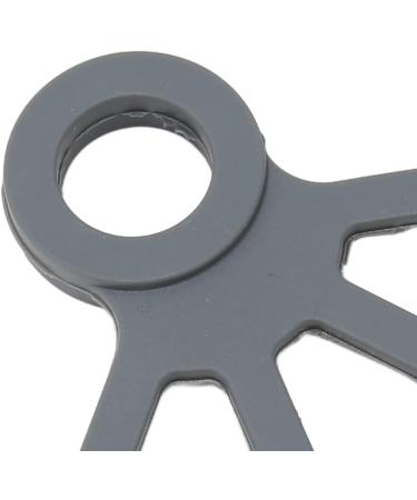 Finger Exerciser Portable Silicone Washable Hand Grip Strengthener for Weak Hands for Elderly (Dark Grey) - Buy Online on GoSupps.com