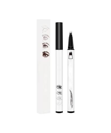 4 Fork Tip Eyebrow Pen Eyebrow Pencil Eye Brow Pencils for Women Long-Lasting Eyebrow Pen Eyebrow Pencil (Black)