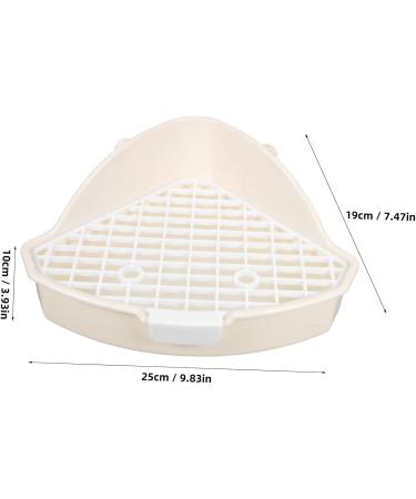 BESPORTBLE White Small pet Toilet cat Toilet Indoor Bunny Potty Tray Indoor pet Potty for Dogs abs 25.00X19.00X10.00CM White - Buy Online on GoSupps.com