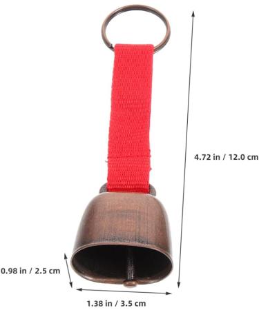 Happyyami Bear Bells - 2 Pack Loud Noisemakers for Outdoor Safety | Anti-Lost Cow Bells for Pets Hiking & Cycling - Buy Online on GoSupps.com