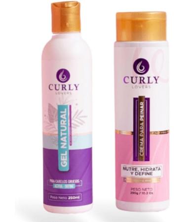 Crema para peinar y Gel natural Cabello Grueso (2 Pack) Curly Lovers crema para peinar y curly lovers gel natural curly lovers hair products productos colombianos kit Duo (Cabello Grueso) - Buy Online on GoSupps.com