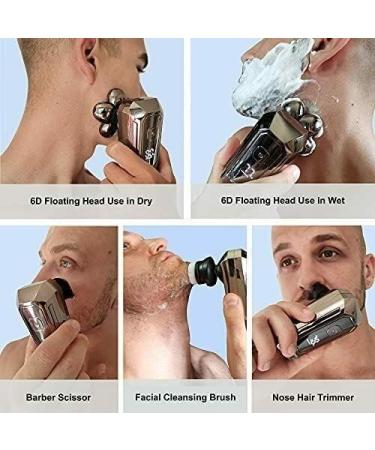 5-in-1 Head Shaver for Bald Men | LED Display Multifunctional 6D Floating Shaver - Best International Shipping - Buy Online on GoSupps.com