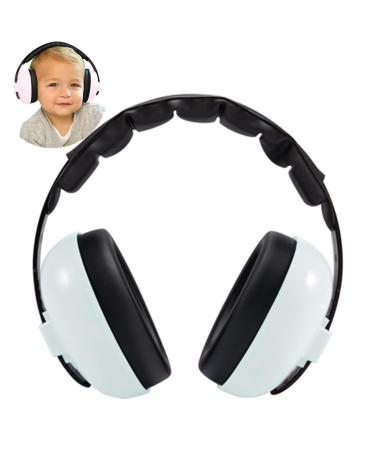 GUKOY Baby Ear Protection Noise Cancelling HeadPhones Noise Reduction Ear Defenders for Ages 0-3 Years | Infant Hearing Protection Earmuffs White