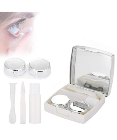 Mini Contact Lens Case with Mirror - Portable Eye Care Storage for Glasses & Contacts - Buy Online on GoSupps.com