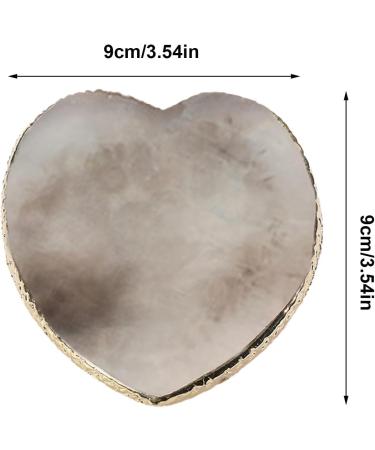 Nail Palette for Gel Nail Palette Stylish Manicure Accessories Resin Nail Palette Small Hearts Portable Supplies Gold Edge Cosmetic Mixing Tool - Buy Online on GoSupps.com