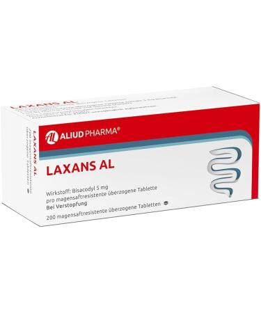 Buy Aliud Pharma Laxans AL - 200 Bisacodyl Tablets for Effective Bowel Relief | International Shipping Available - Buy Online on GoSupps.com