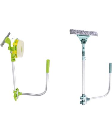 Telescopic Window Cleaner Glass Window Scrubber Retractable Handle Adjustable Tool For Cleaning Windows Surfaces Building Cleaner - Buy Online on GoSupps.com
