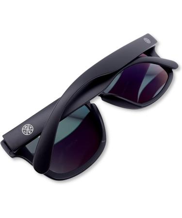 LMAB Floating Polarized Glasses for Fishing - Sclera Mirrored Model with Case & Bag - Black/Charcoal - Buy Online on GoSupps.com