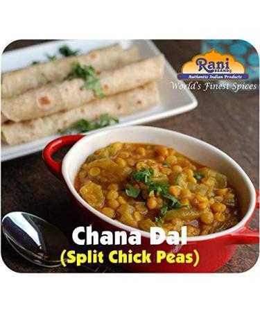 Rani Chana Dal 32oz - All Natural, Non-GMO, Vegan | Indian Origin Desi Chickpeas | Gluten-Friendly, Kosher | 908g Pack - Buy Online on GoSupps.com