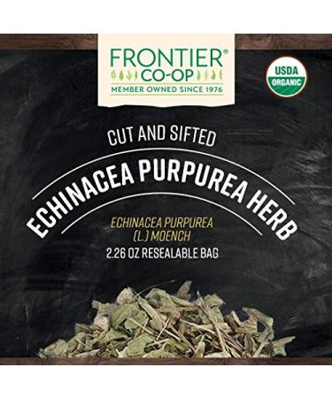 Frontier Co-op Organic Echinacea Purpurea Herb 2.26 oz - Premium Herbal Supplement - Buy Online on GoSupps.com