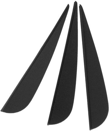 12 PCS 3 Archery Arrows Feathers - DIY Rubber Feather Fletching - Left/Right Wing Parabolic - Black - Buy Online on GoSupps.com