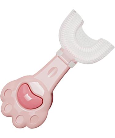 Kids U Shaped Toothbrush Manual U Shaped Toothbrush - Hangable Detachable Toothbrush Oral Cleaning Tools for Children 2-6 Years Dtt Pink 1 count (Pack of 1) - Buy Online on GoSupps.com