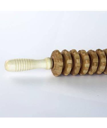 Milist Muscle Roller Tool - Wade Roller Stick for Trigger Point Massage | Wooden Fitness & Body Roll for Pain Relief & Weight Loss - Buy Online on GoSupps.com