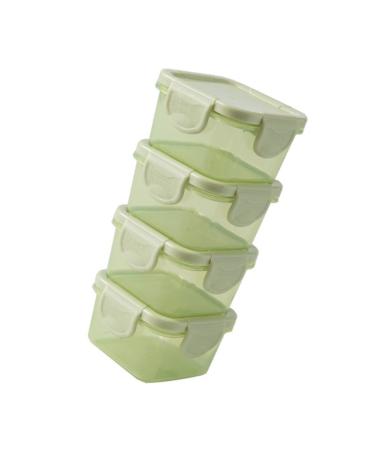 MAGICLULU Portable Mini Fridge 4pcs Boxes Packing Crisper Spice Jar Baby Accessories Cereal Container 1