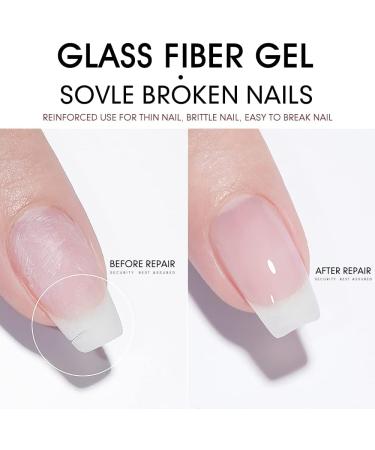 Beautilux Fiberglass Gel 55g UV Led Nail Extension Fiberglass for Repairing Broken Nails and Nail Care Fibreglass Gel - Buy Online on GoSupps.com
