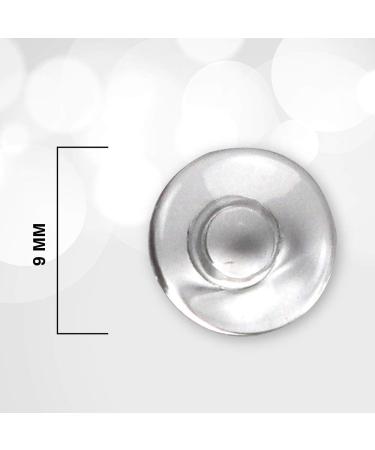 SPORTS WORLD VISION Rimless Glasses Frames with Nose Pads | Round 9mm | 50 Pieces | Premium Quality for Optimal Comfort - Buy Online on GoSupps.com