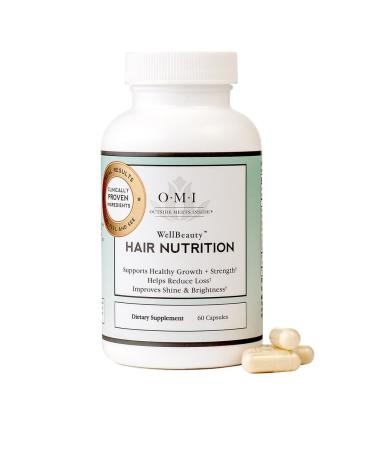 WELLBEAUTY OMI Hair Nutrition  Hair Growth Supplement  Clinically Proven to Reduce Hair Loss  Keratin  Biotin 1-mo Supply