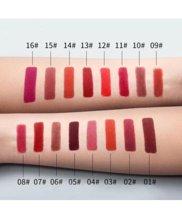 Portable Mini Pill Lipstick Set - 16 Long Lasting Matte Capsules in Acrylic Bottle, 16 Colors - Buy Online on GoSupps.com