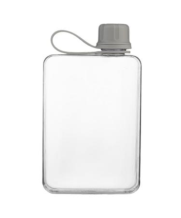 Bouteille D'eau Plate Bouteille D'eau Carr e | Bouteilles D'eau M mo Carr es De 500 Ml - Bouteille D'eau D' t Anti-fuite Bouteille Froide Fine Bouteille D'eau De Sport Pour La Randonn e L'escalad Gray