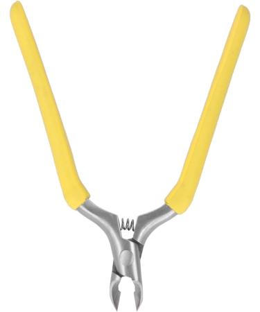 Cuticle Nipper Stainless Steel Skid Resistant Ergonomic Design Cuticle Nipper Sharpness for Home (Yellow) - Buy Online on GoSupps.com