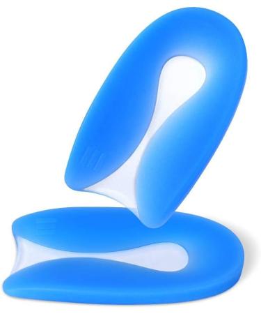 Heel Cushion Gel Cups for Heel Pain Relief | Bone Spur & Achilles Support - Universal Fit for Men & Women Large Size - Buy Online on GoSupps.com