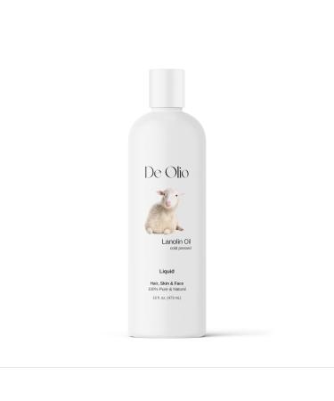 | Liquid Lanolin Oil | Pure & Natural | Carrier Oil | Skin Face & Hair | Soap Making | Moisturizing | 16fl. oz. (473 mL) 16 Fl Oz (Pack of 1)