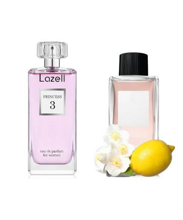 Lazell Princess for Women Perfume | Impression by D. Imperatrice 3 | Eau De Parfum 3.4 Fl Oz | Floral Flower Fruity Musk Fragrance | European oncentrated Scent Lasts 6-9 Hours
