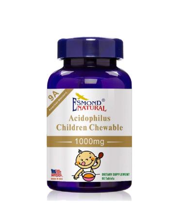 (8 Pack) Esmond Natural: Acidophilus Children Chewable (9A American Standard) GMP Natural Product Assn Certified Made in USA - 1000mg 720 Tablets