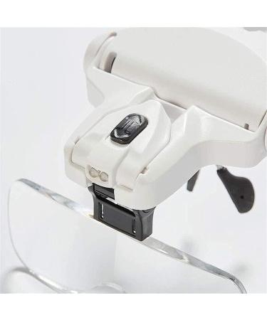 Head-Mounted High-Definition High-Powered Led Light Magnifier 5 Sets of Lenses Can Be Switched at Random Magnification Magnifying Glass - Buy Online on GoSupps.com
