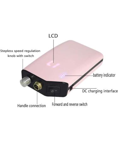 Electric Nail Files Manicure Nail Drill Polishing Tools Nail Clipper Set for Callus Removal Pen Shape Manicure Pedicure Set Nail Care Tool(Portable 30 000 RPM) Nail B Pink - Buy Online on GoSupps.com