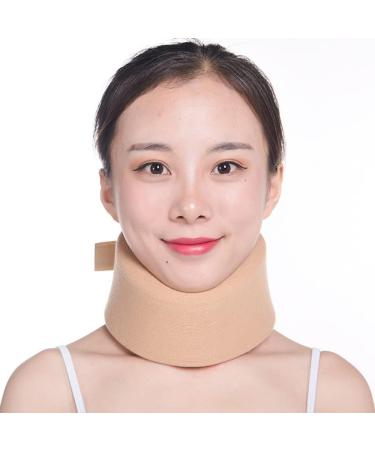 Cervical Collar Soft Sponge Neck Brace Universal Cervical Collar Adjustable Neck Support Brace for Sleeping Relieves Neck Pain and Spine Pressure (Size : Medium)