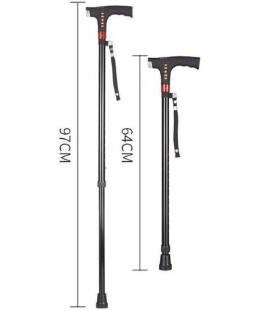 Old Man Crutches Four feet Multi-Function with Lights Non-Slip Telescopic Walking Stick Elderly Smart Cane Radio Crutches Hello Independence - Buy Online on GoSupps.com