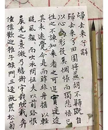 Qi Ming Wen Fang Small Regular Script Chinese Brush  Chinese Calligraphy Brush  Weasel Hair Brush for Chinese Xiaokai or Kanji  Large 1pc (QingSu Large 1pc) 03.   QingSu L 1/Pk - Buy Online on GoSupps.com