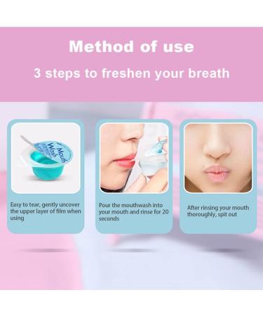 Mouthwash Disposable Portable Cleaner Freshen Breath Mouthwash Liquid Gum Health Hygiene Teeth Whitening 20PCS. - Buy Online on GoSupps.com