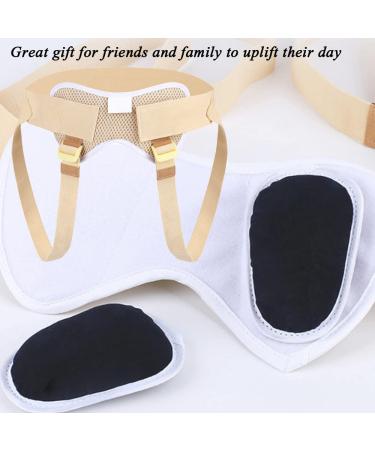 Inguinal Hernia Belt Truss Brace for Men & Elderly - Pain Relief Waist Support with 4 Removable Compression Pads (S - Buy Online on GoSupps.com