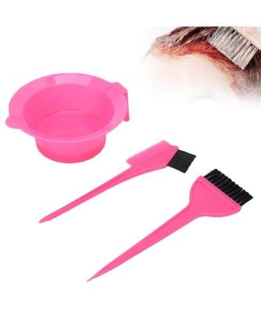 Dekaim Hair Dye Bowl Set | 3-Piece Pink Hair Bleaching Mixing Bowls | Hairdressing Accessories for Salon & Home Use - Buy Online on GoSupps.com