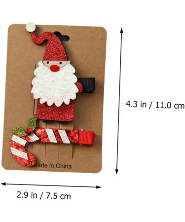 FRCOLOR 3 Set Christmas hair clips girl barrettes christmas barrettes antler hair clip christmas bobby pins xmas hair accessories santa hair clips kids hairpin plastic child small - Buy Online on GoSupps.com
