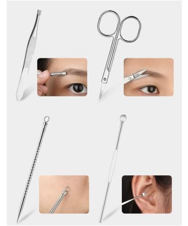 Nail Clippers Set Nail Clipper Set Black Stainless Steel Nail Manicure Tools Home Beauty Nail Set Travel Portable Gift Box Nail Set 8 Pieces (Color : A) - Buy Online on GoSupps.com