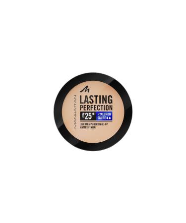 Manhattan Lasting Perfection Fond de teint compact Poudre fort pouvoir couvrant pour une finition mate naturelle Fb. 003 S same 7 g
