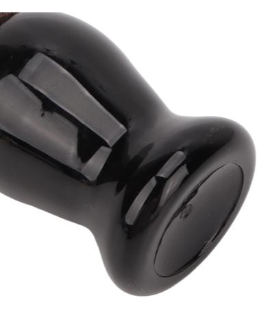 Deosdum Men's Beard Brush - Soft Brown Nylon Hair Comfortable Black Beard Wooden Handle for Wet Shaving & Hairdressing - Buy Online on GoSupps.com