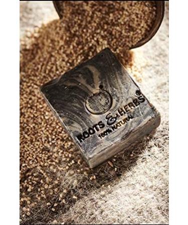 ROOTS AND HERBS Ayurvedic Bar Soap | 100% Vegan Paraben-Free SLS-Free | Volcanic Lava Clay & Oudh | Gourmet Cold Process Cleansing - Buy Online on GoSupps.com