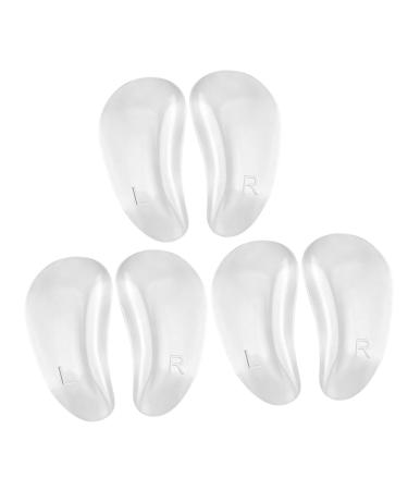FRCOLOR 3 Pairs shoe bracket invisible arch support cushion gel arch of foot for shoes arch support support pad arch support for shoe aldult arch supports adhesive arch supports insole