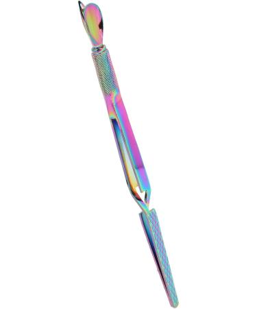Nail Shaping Tweezers Double End Portable Nail Cuticle Pusher Stylish Look for Home (Multicolor) - Buy Online on GoSupps.com