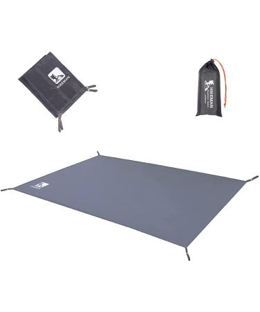 Tent Footprint Camping Tarp Waterproof - Ultralight Floor and Ground Tarps Camping Ground Mat with Drawstring Carrying Bag for Picnic,Hiking and Other Outdoor Activities Grey 180x210cm