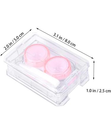 Buy Healvian Cute Mini Contact Lens Containers - 4-Piece Set with Mirror & Holder | Japanese Style Cleaning Case - Buy Online on GoSupps.com